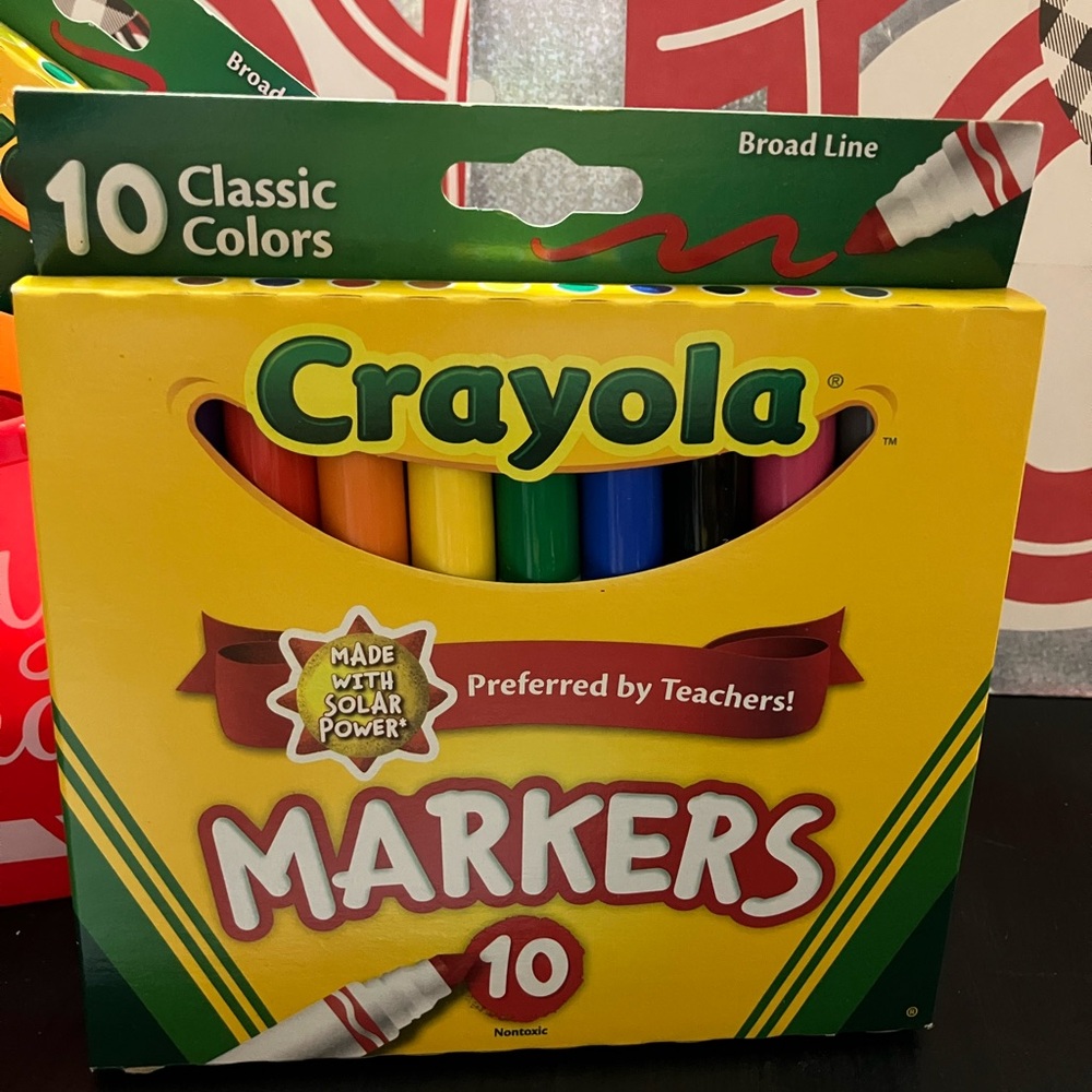 Crayola 10-Color Broad Line Marker Set